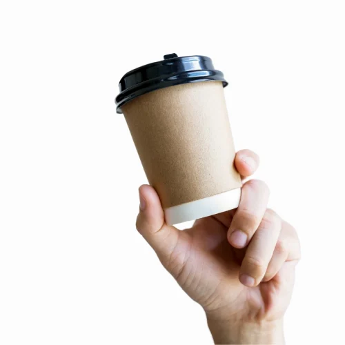 8oz Double Wall Coffee Cup With Lid