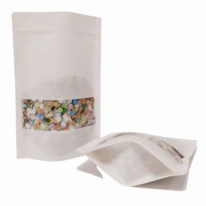 White Kraft Standup Pouches – Elegant, Eco Packaging for Pakistani Brands