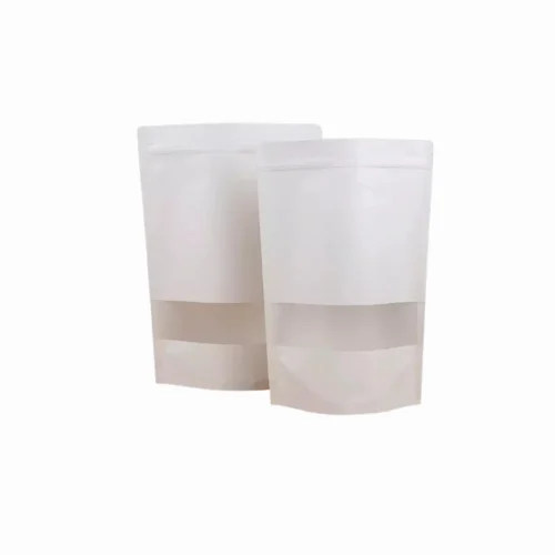 white kraft standup pouches 5.5 x 4