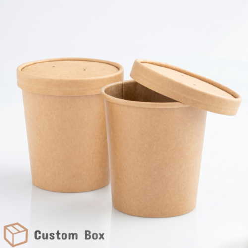 1000ml Kraft Bowl with Lid Eco Packaging Container