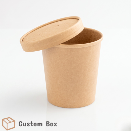 1000ml Kraft Bowl with Lid Eco Packaging Container