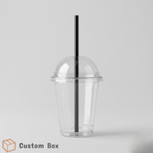 12oz Disposable Clear Cup With Dome Lid