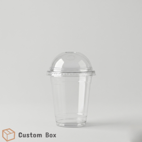 12oz Disposable Clear Cup With Dome Lid