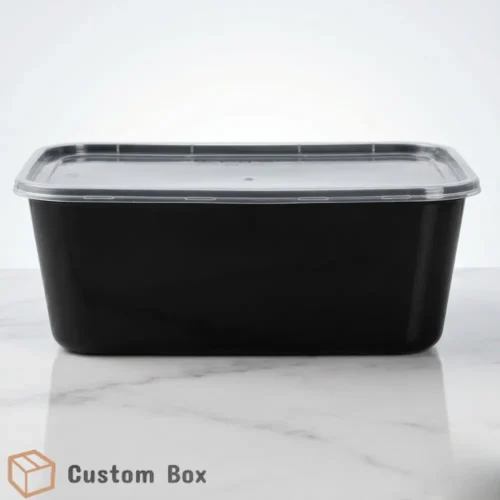 Disposable Black Food Packaging Container