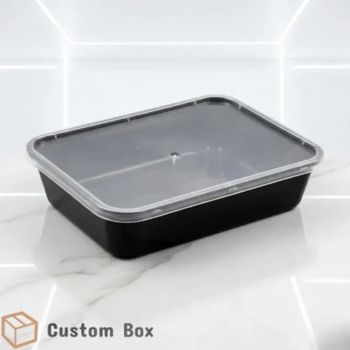Disposable Black Food Packaging Container