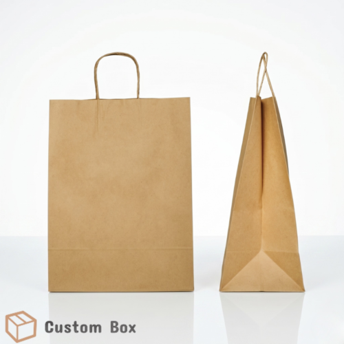 Medium Kraft Paper Bag with Twisted Rope Handle Eco Packaging