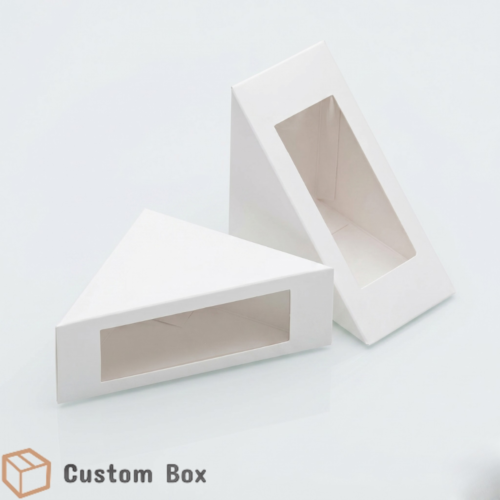White Kraft Sandwich Box With Transparent Window