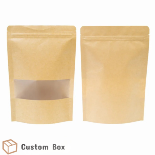 Kraft Standup Pouch 16x26CM Brown Eco Packaging