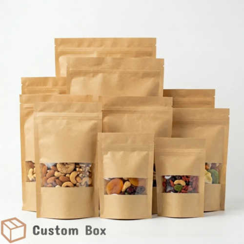 Kraft Standup Pouch 16x26CM Brown Eco Packaging