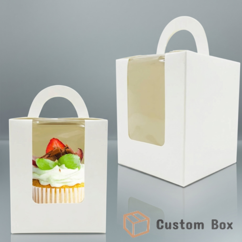Eco-Friendly Single Cupcake Box Packaging