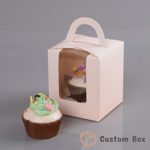Eco-Friendly Single Cupcake Box Packaging