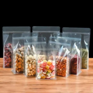 Transparent Flat Bottom Side Gusseted Pouch – Premium Packaging Solution in Pakistan