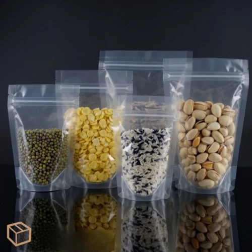 Clear Zipper Standup Pouch Bag Airtight Packaging