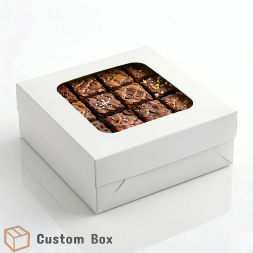 4 Brownie White Box Eco-Friendly Packaging