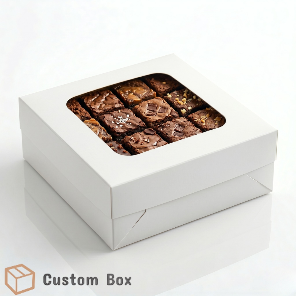 4 Brownie White Box Eco-Friendly Packaging
