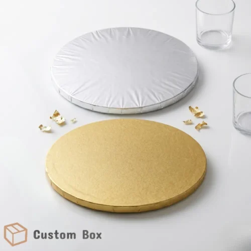 Premium White And Golden Cake Boards