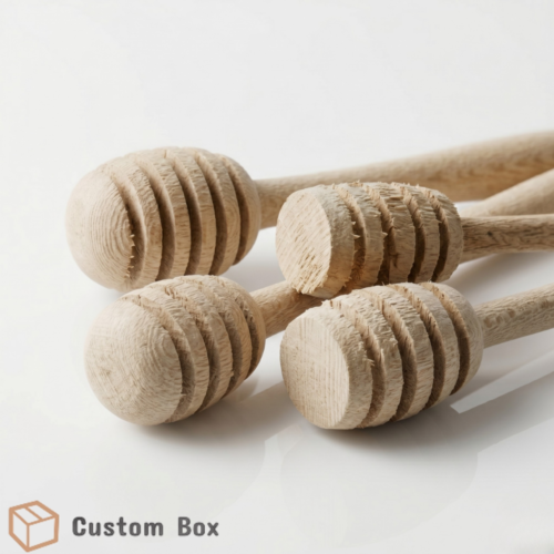 4 Inch Olive Wood Honey Dipper