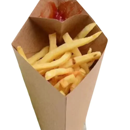 French Fries Cone with Ketchup