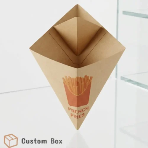 Eco French Fries Cone with Ketchup Packaging