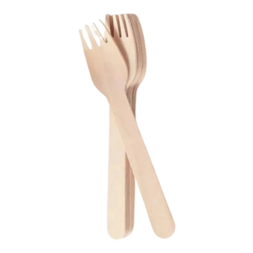 Eco-Friendly Wooden Fork Disposable Cutlery
