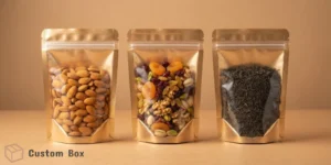 Golden Clear Zipper Pouches in Pakistan – Stylish & Durable Packaging Solution