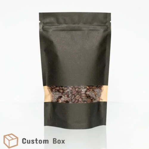 Kraft Standup Pouch 18x26cm Black Packaging