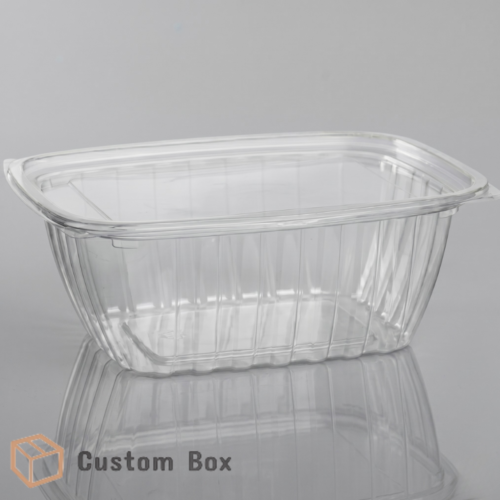 12oz Hinged Deli Box Clear Plastic Food Container