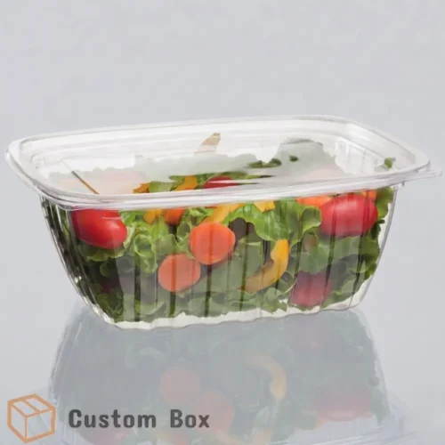 12oz Hinged Deli Box Clear Plastic Food Container