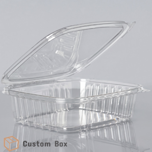 20oz Hinged Deli Box Clear Plastic Container
