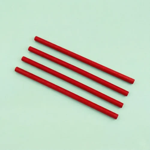 8mm Red Disposable Drinking Straw