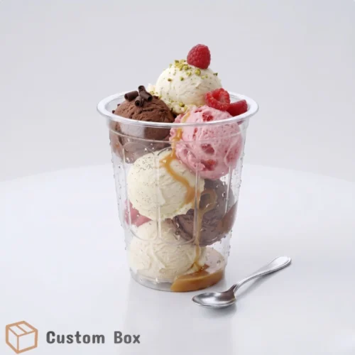Disposable Ice Cream Cup Food Grade Packaging