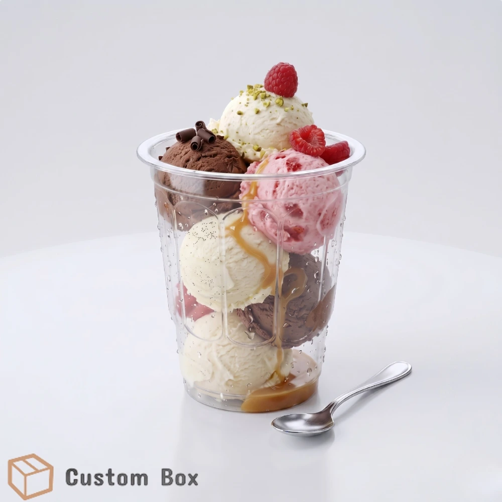 Disposable Ice Cream Cup Food Grade Packaging