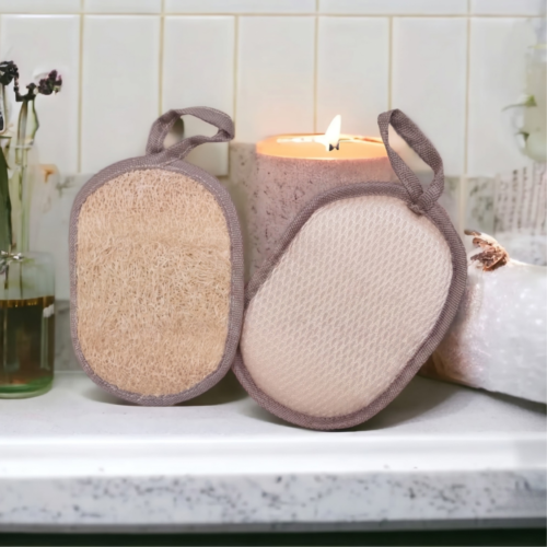 Natural Oval Loofah Scrubber Eco Bath Sponge