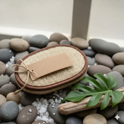 Natural Pear Loofah Sponge Eco Exfoliating Bath Scrubber