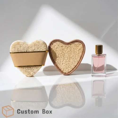 Natural Heart Loofah Scrubber for Body Exfoliation