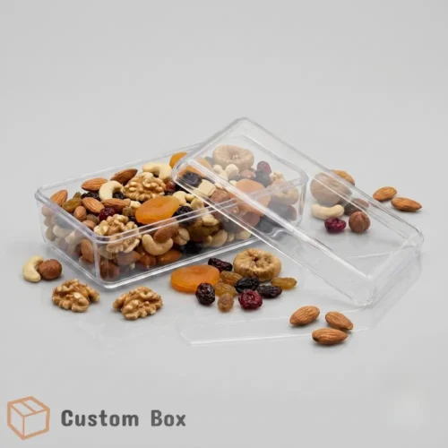 Premium Acrylic Dry Fruit Box with Almonds Pistachios Cashews Walnuts Raisins