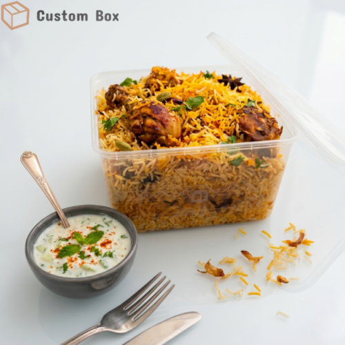 Transparent Food Container with Airtight Lid
