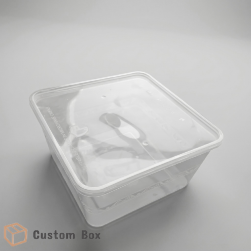 Transparent Food Container with Airtight Lid