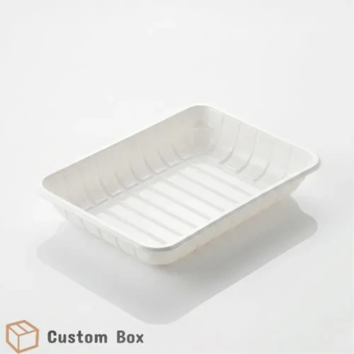 White Meat Tray – Food-Safe Disposable Packaging
