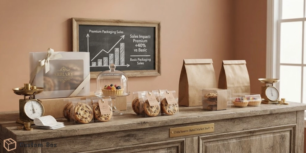 Premium vs Basic Bakery Packaging Sales Impact – +40% Revenue Difference | CustomBox.pk