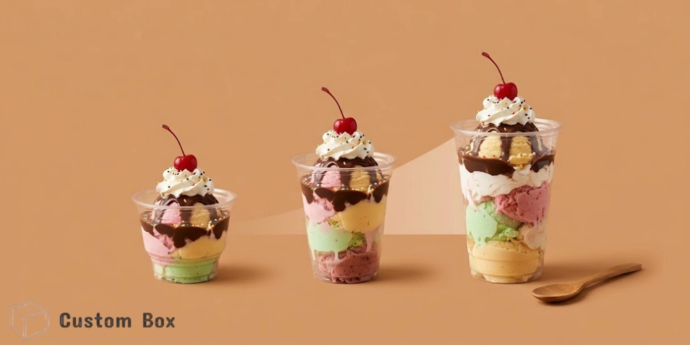 Sundae Cup Sizes Comparison – Small, Medium & Large Cups