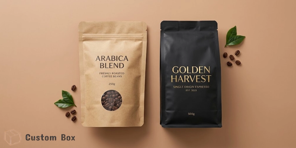 Coffee Brand Packaging Design Examples – Kraft Pouch & Custom Bag