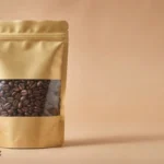 Golden Standup Pouch with Window – Premium Packaging for Premium Products