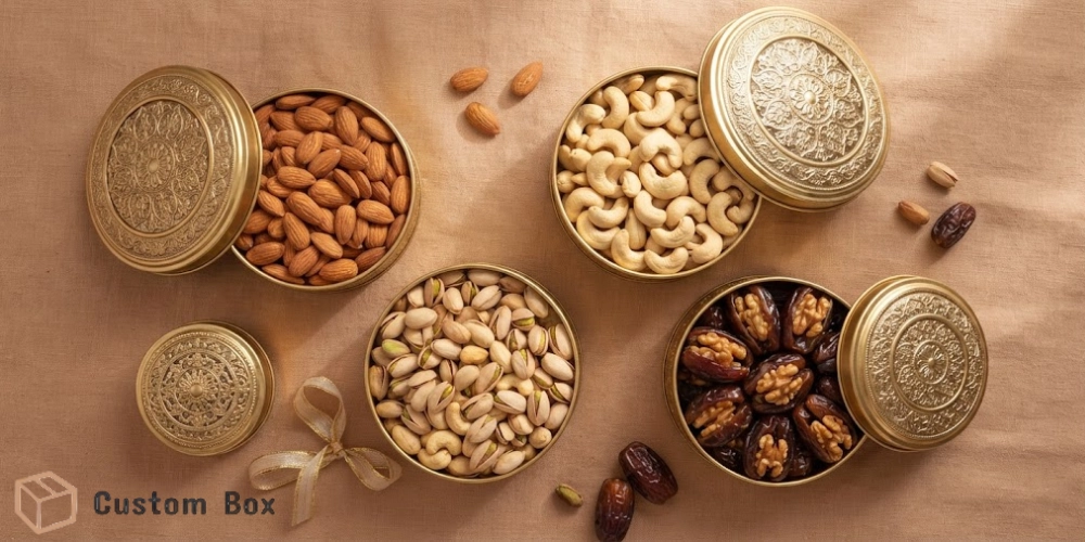 Tin Box Packaging for Dry Fruits – Premium Gift Box Collection